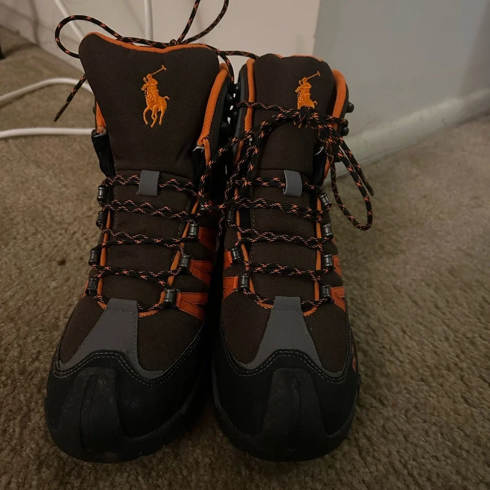Polo by Ralph Lauren Men's Athletic Shoes - Orange and Black - Picture 2 of 4